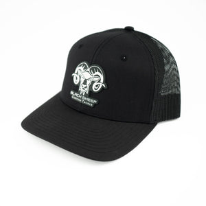 Black Sheep Black Snap Back Trucker Hat